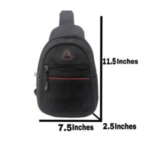 A sleek and practical Black Crossbody Bag - Image 6